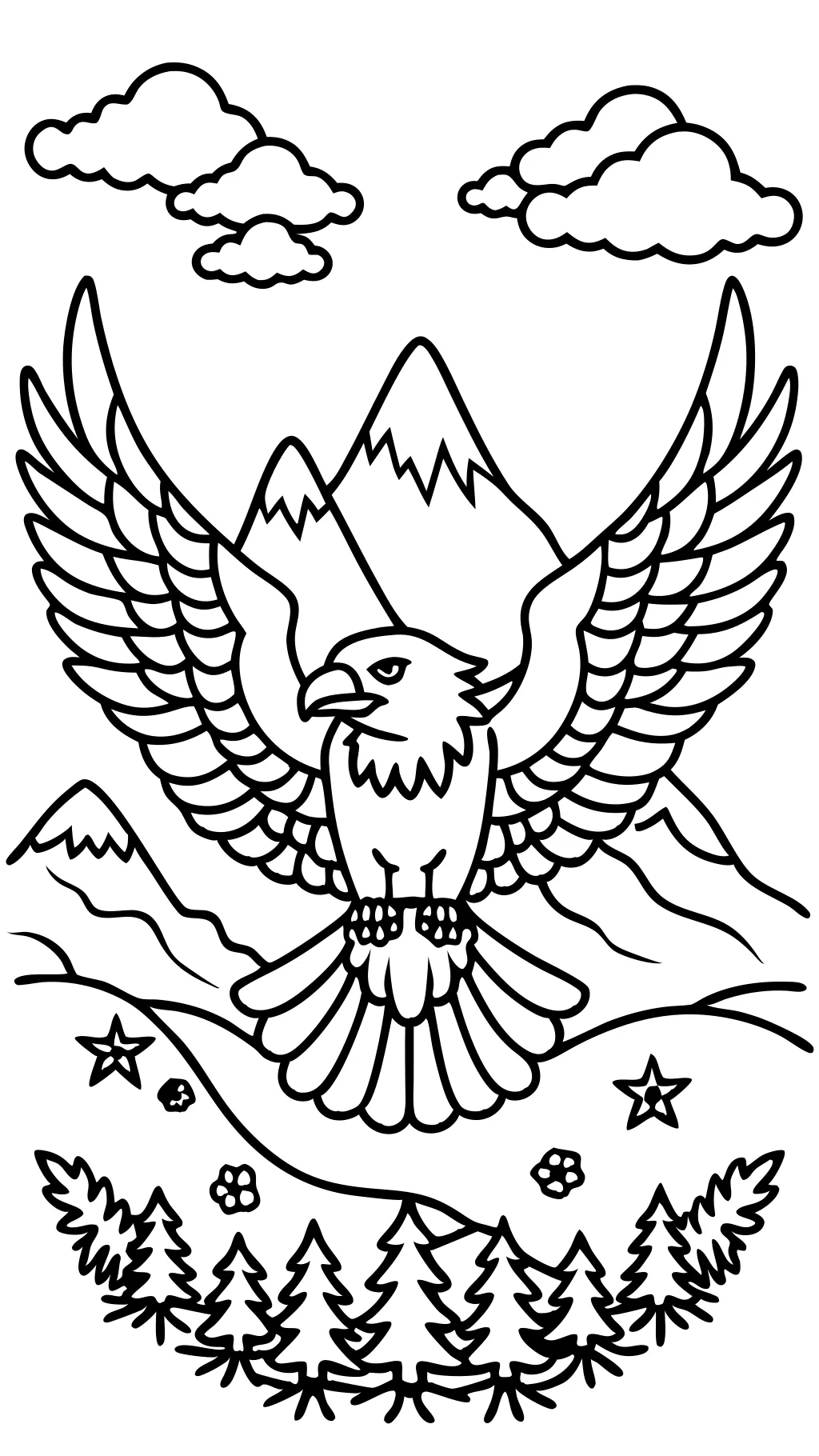 Coloring Page Eagle